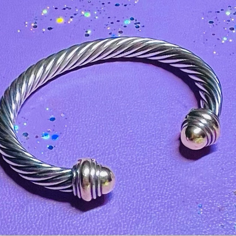 David Yurman Classic Gold & Silver  Cable bracelet is timeless 7mm
